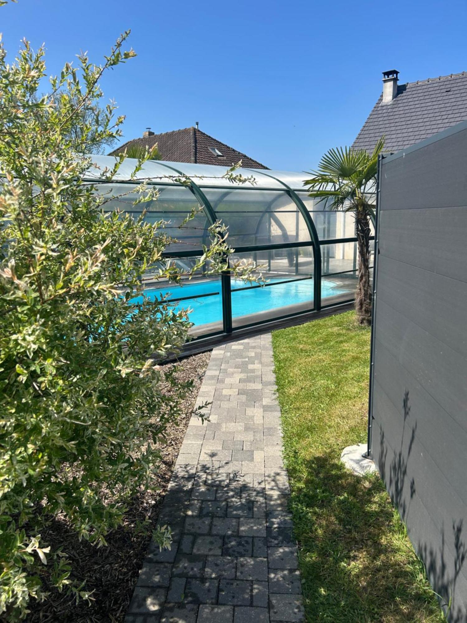 Gite Spa Sauna Piscine Aubin-Saint-Vaast Buitenkant foto